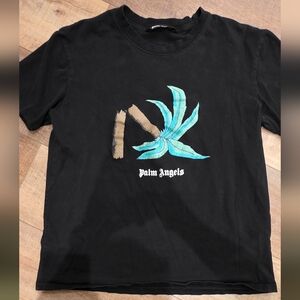 Palm Angels Black Graphic T-Shirt